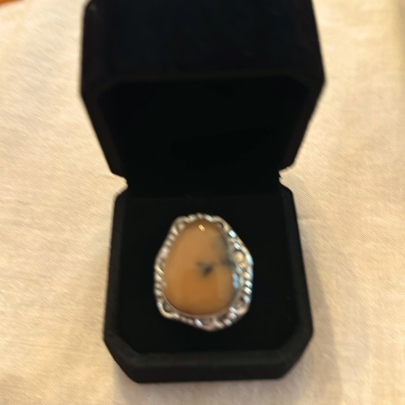 Rhodonite silver ring - Picture 1 of 2